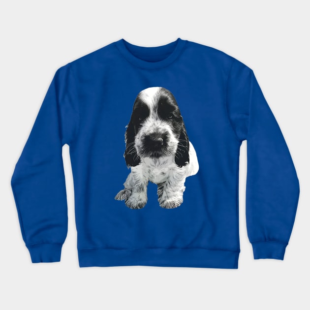 English Cocker Spaniel - Cute Blue Roan puppy dog Crewneck Sweatshirt by ElegantCat